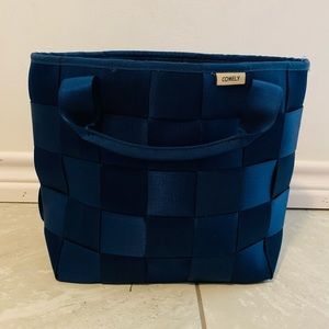Blue Comely Seatbelt Backpack Purse